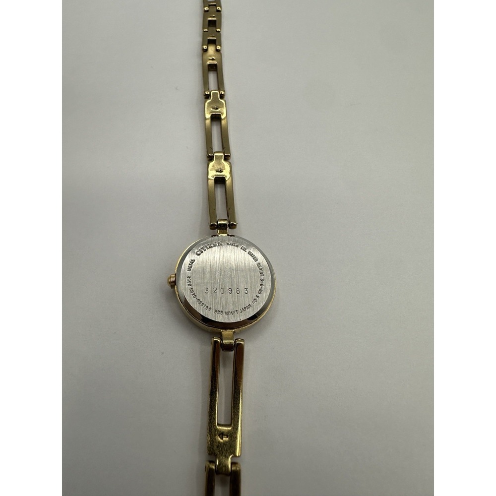 Citizen Women's Watch 5920-S99183 Quartz Gold Tone Dial 20mm Stainless Steel - Picture 5 of 6